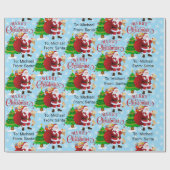 Santa Child's Name Merry Christmas Wrapingから ラッピングペーパー (フラット)