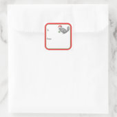 Santa Chinchilla  スクエアシール (バッグ)