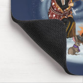 Santa Chris & Wilbur Fireside Friendsマウスパッド マウスパッド (コーナー)