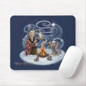 Santa Chris & Wilbur Fireside Friendsマウスパッド マウスパッド (マウス)