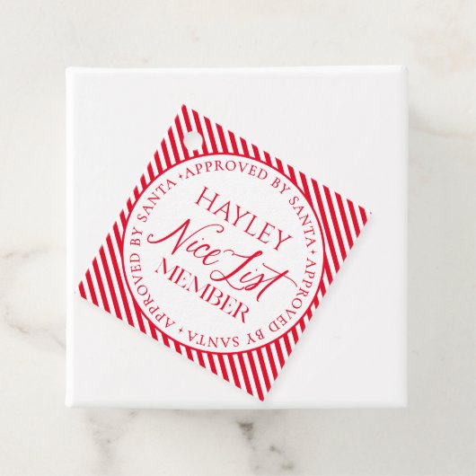 Santa Christmasの承認を受けたニースリスト会員 フェイバータグ (インサイチュ)