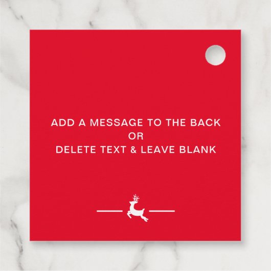 Santa Christmasの承認を受けたニースリスト会員 フェイバータグ (裏面)