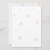 Santa Christmas Baby Shower 招待状 (裏面)