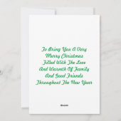 Santa Christmas Cardの送信 シーズンカード (裏面)