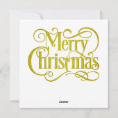 Santa Christmas Greeting Card シーズンカード (裏面)