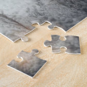 Santa Christmas horses on the farm ジグソーパズル (側面)