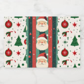 Santa Christmas Labels スパークリングワインラベル (シングルラベル)