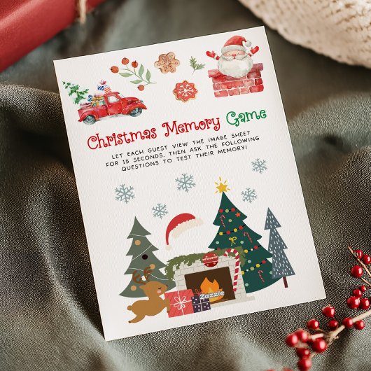 Santa Christmas Memory Game シーズンカード