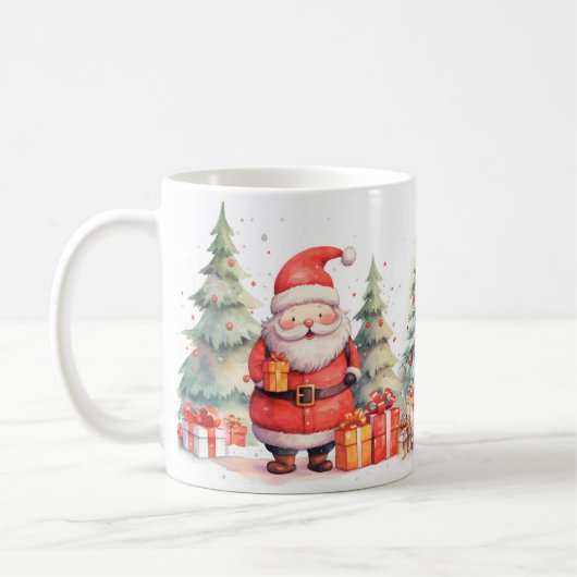 Santa Christmas Mug コーヒーマグカップ (左)