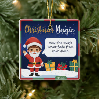 Santa Christmas Ornament セラミックオーナメント