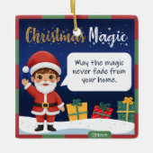 Santa Christmas Ornament セラミックオーナメント (正面)