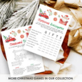 Santa Christmas Scattegories Game シーズンカード