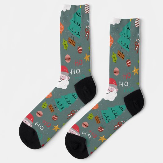 Santa Christmas Socks ソックス (左)