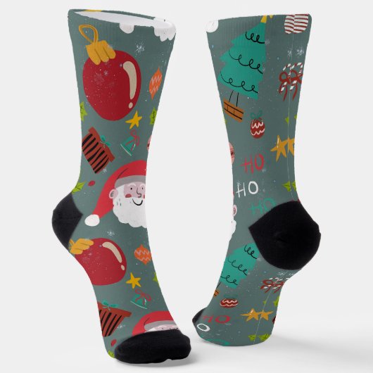 Santa Christmas Socks ソックス (傾斜あり)