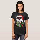 Santa Christmas Squad Black Men African American P Tシャツ (正面フル)