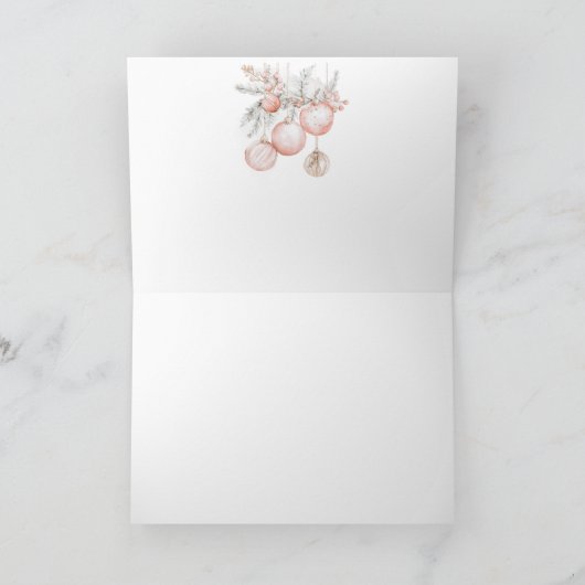 Santa Christmas Tree Greeting Card カード (内部)