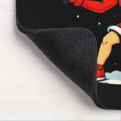 Santa Ckleball Player Christmas Snow Xmas Pajamas  マウスパッド (コーナー)