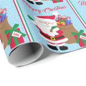 Santa ClausからチャイルドネームChristmasを追加 ラッピングペーパー (ロールコーナー)
