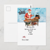 SANTA CLAUSで7月のクリスマス日付を保存 ポストカード (正面/裏面)