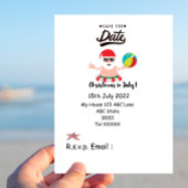 SANTA CLAUSで7月のクリスマス日付を保存 ポストカード