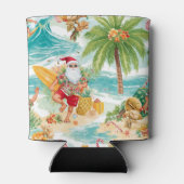 SANTA CLAUSと7月のクリスマスサーフィン  缶クーラー (裏面)