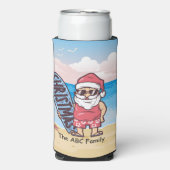 SANTA CLAUSを使用した7月のクリスマス スリム缶クーラー (Seltzer正面)