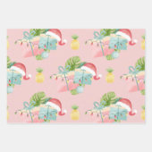 SANTA CLAUSを使用した7月のクリスマス ラッピングペーパーシート (正面2)