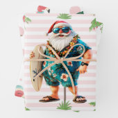 SANTA CLAUSを使用した7月のクリスマス ラッピングペーパーシート (インサイチュ)