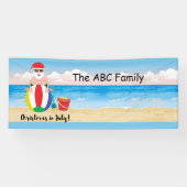 SANTA CLAUSを使用した7月のクリスマス 横断幕 (横)