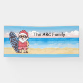 SANTA CLAUSを使用した7月のクリスマス 横断幕 (横)