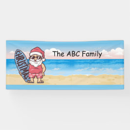 SANTA CLAUSを使用した7月のクリスマス 横断幕