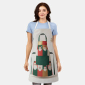 Santa Claus エプロン (着用した状態)