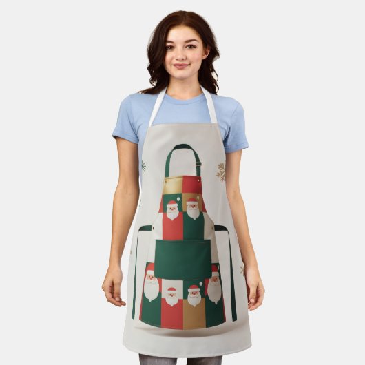 Santa Claus エプロン (着用した状態)