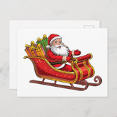 Santa claus シーズンポストカード (正面/裏面)