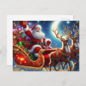 Santa Claus シーズンポストカード (正面/裏面)