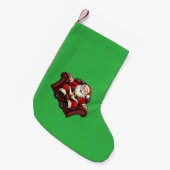 Santa Claus スモールクリスマスストッキング (正面 (吊り時))