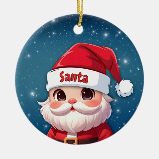 Santa Claus 🎅🎄 セラミックオーナメント (正面)