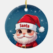 Santa Claus 🎅🎄 セラミックオーナメント (裏面)
