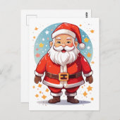Santa Claus ポストカード (正面/裏面)
