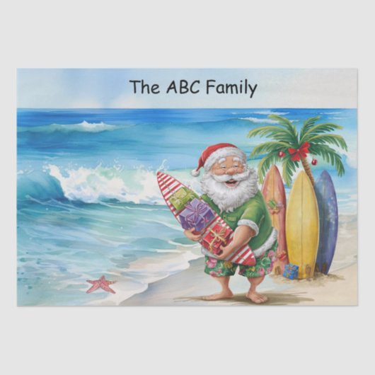 SANTA CLAUS 7月のクリスマス 薄葉紙 (正面)