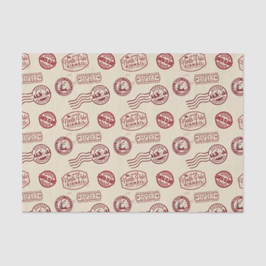 Santa Claus Airmail Holiday 薄葉紙 (正面)