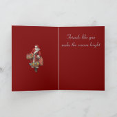 Santa Claus And Christmas Giving カード (内部)