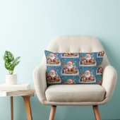 Santa Claus and Friends Christmas Throw Pillow ランバークッション (椅子)
