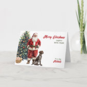 Santa Claus and German Shorthaired Pointer シーズンカード (正面)