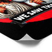 Santa Claus And Jesus Christ I Saw That Funny Chri ポスター (角)