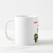 Santa Claus and Reindeer コーヒーマグカップ (左)