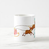 Santa Claus and Reindeer Christmas Mug コーヒーマグカップ (中央)