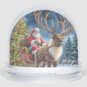 Santa Claus and Reindeer Vintage Christmas (正面)