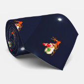 Santa Claus and Rudolph on a Test Ride ネクタイ (ロール)