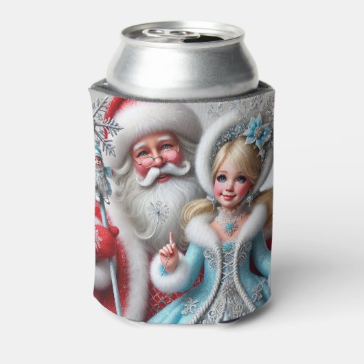 Santa Claus and Snow Mainen in a Winter Wonderland 缶クーラー (缶裏面)